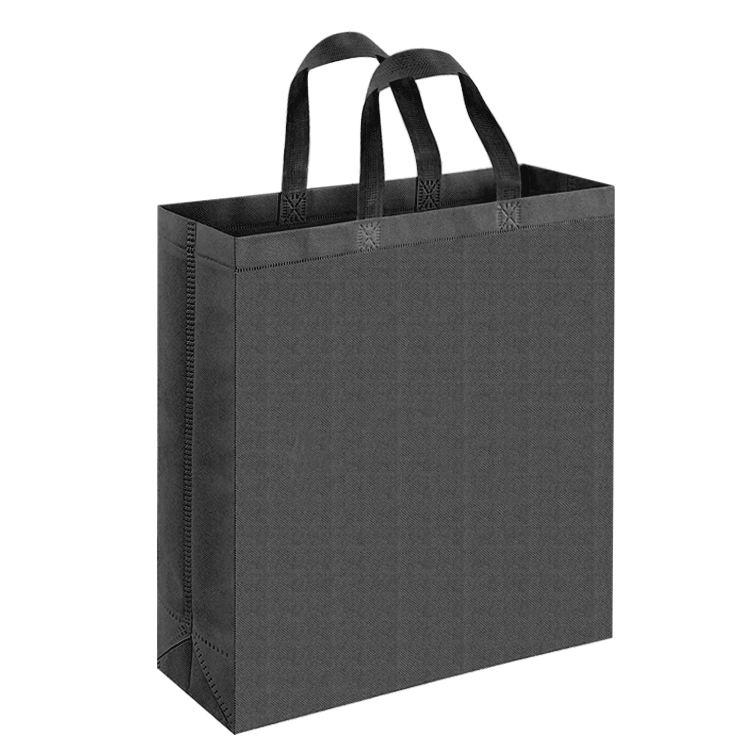 Eco Reusable Tote Custom Plaid Non Woven Shopping Bag with Ultrasonic Technology