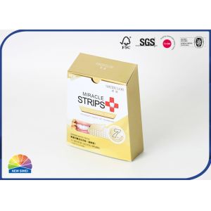 Gold Paper Folding Carton Box Daily Supplies Customizable Packaging