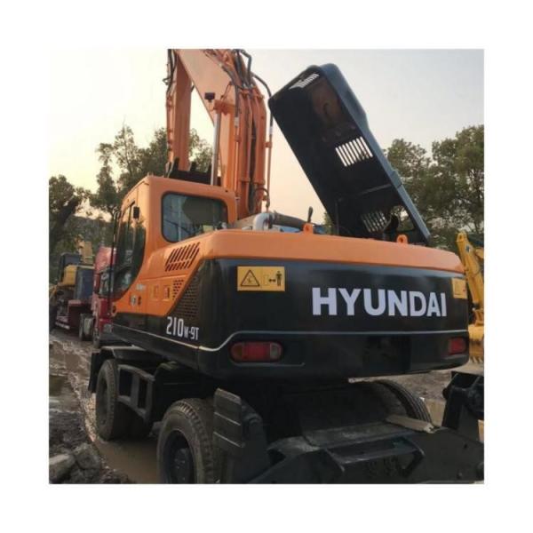 Used Hyundai 210W Wheel Excavator 21 Ton Robex 210 Excavadora R210W-9 in 2019