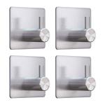 Adhesive Heavy Duty Waterproof Bathroom Shower Wall Towel Hooks Stainless Steel