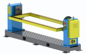 China 1300KG Welding Positioner Head-and-tail Motor Double-turn Transposition Machine factory