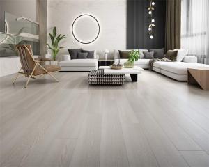 China Wood Grain Formaldehyde Free WPC Vinyl Flooring For School factory