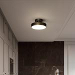 JYLIGHTING Copper Nordic Bedroom Ceiling Light Modern Simple Led Porch Corridor