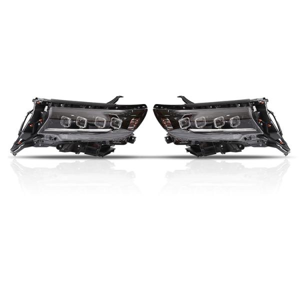 China Upgradeable Toyota PRADO Headlights Three Lens Car Led Headlamps factory