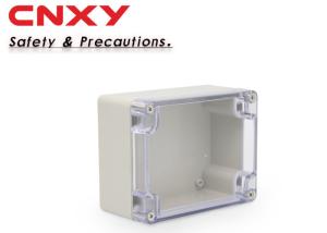 China ABS Material Clear Plastic Junction Box Logo Printing With Metal Screws factory