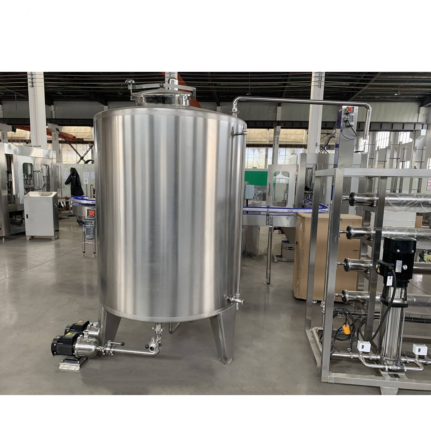 Automatic Stainless Steel Pure Reverse Osmosis Water Treatment Equipment