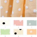Custom 150cm 185gsm Polka Dot Knit Fabric 6% Spandex 47% Cotton 47% Modal