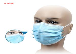 China 3 Ply Disposable Face Mask Nonwoven Body Protection Elastic Ear Loop Style factory