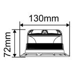Waterproof Amber Strobe Light 10V - 110V Forklift Strobe Light CE/ISO Certified