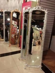 China Large framed floor mirror, dressing mirror, mirror frame on sale