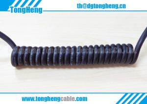 China Fire Retardant VW-1 Extremely Resilient Coil Spiral Cable factory