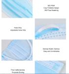 Non Woven EN 149-2001 3.72 Inch 3 Ply Surgical Mask