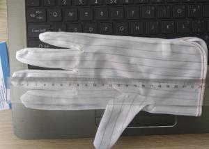 China Double Faced ESD Anti Static Gloves Fiber Conductive Featuring Free Samples on sale