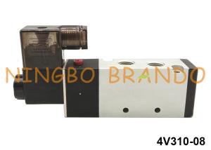 China 4V310-08 AirTAC Type Pneumatic Solenoid Valve 1/4&quot; 5/2 Way 24VDC factory