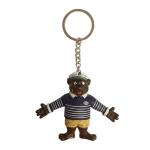 OEM ODM Promotional Plastic Keychain , Animal Key Ring Eco PVC Material