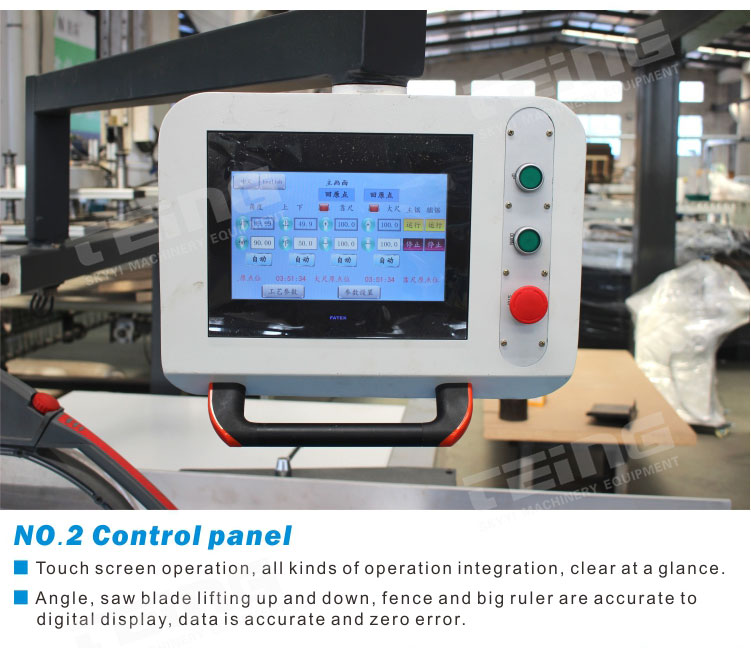 Horizontal Style CNC Sliding Table Saw for Precision Cutting CE ISO Numerical Control
