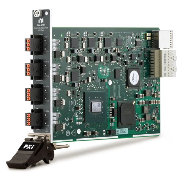 China Customized OEM Support National Instruments PXIe-8521 100BASE-T1 UTP PXI Automotive Ethernet Interface Module with 4 Ports and 802.1AS Master/Slave factory