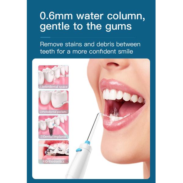 Teeth Whitening Countertop Water Flosser 600ml Electric Jet