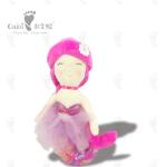 Anti MIte Infant Accompany Animal Soft Plush Toy PP Cotton Baby Stuffed Mermaid