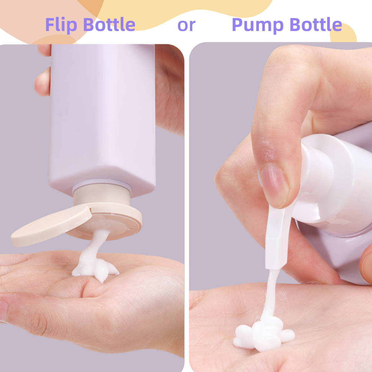 Pump Plastic Shampoo And Conditioner Bottles 250ml Leak Proof Toiletries Skincare
