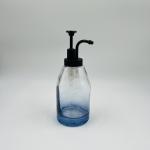 4pcs Glass Bathroom Accessories Set Ombre Blue Apothecary Head Crack Effect