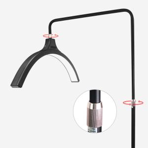 China Salon Fill Cct Mode Moon Lash Lamp 3200k 6500k Led Makeup Lighting Ac Power For Photo Selfie factory