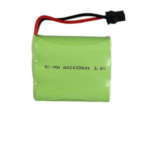 China 3 Cell Nimh Nickel Metal Hydride Battery Pack 3.6V 2400mAh Long Cycle Life factory