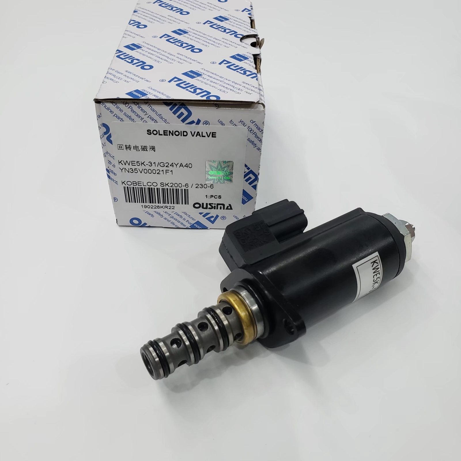 OUSIMA Rotary Solenoid Valve KWE5K-31 G24YA40 YN35V00021F1 For Kobelco SK200-6 SK230-6 SK330-6E