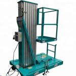 4-14m Hydraulic Electric Aerial Telescopic Double Mast Lift 100kg For Work