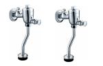 Chrome Brass Bathroom Sink Faucets / Self-Closing Urinal Flush Valve , 0.05 - 0