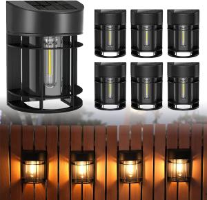 China Outdoor LED Solar Fence Light Decorative Solar Garden Lights For Patio Gate Yard factory