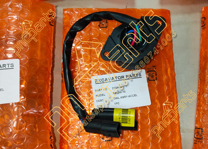 R210-9 Crawler Excavator Spare Parts Accel Dial Assy 21Q4-20811 R55-9 Hyundai 9 Series