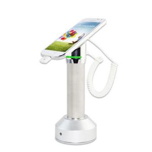 China Retail Anti Theft Phone Holder Stainless Steel Phone Security Display Stand With Charging factory
