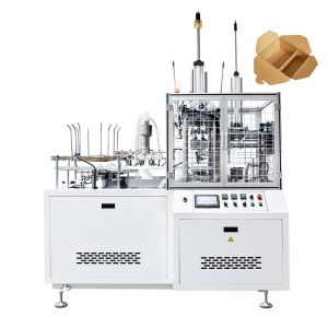 Full Automatic Square Kraft Paper Lunch Box Making Machine