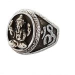 Thai 925 Silver Gold Tone Retro Womens Mens Buddhist Fashion Jewelry(036389W)