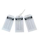 5.75" X 3" Inspection Record Tags White Cardstock - Pack Of 10 Tags