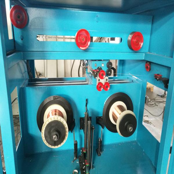 PLC Copper Wire Production Line Fully Automatic Dual Reel Take Up Horizontal