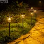 IP65 Waterproof Solar Powered Security Light Black CE Certificate