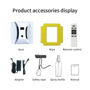 Convenient Huidi Window Cleaning Robot with 2800Pa Power Edge Detection