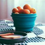 1000ml Food Storage Portable Collapsible Travel Foldable Silicone Bowl With