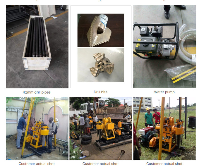 1.5mt Mini Borewell Hydraulic Machine with Winch and Four Cylinders Diesel Engine