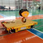 Kpx-50t Battery Power Electric Flat Trailer For Workshop Transportation