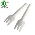 Eco Friendly 6.75 Inch Bagasse Cutlery Sugarcane Compostable Forks Disposable