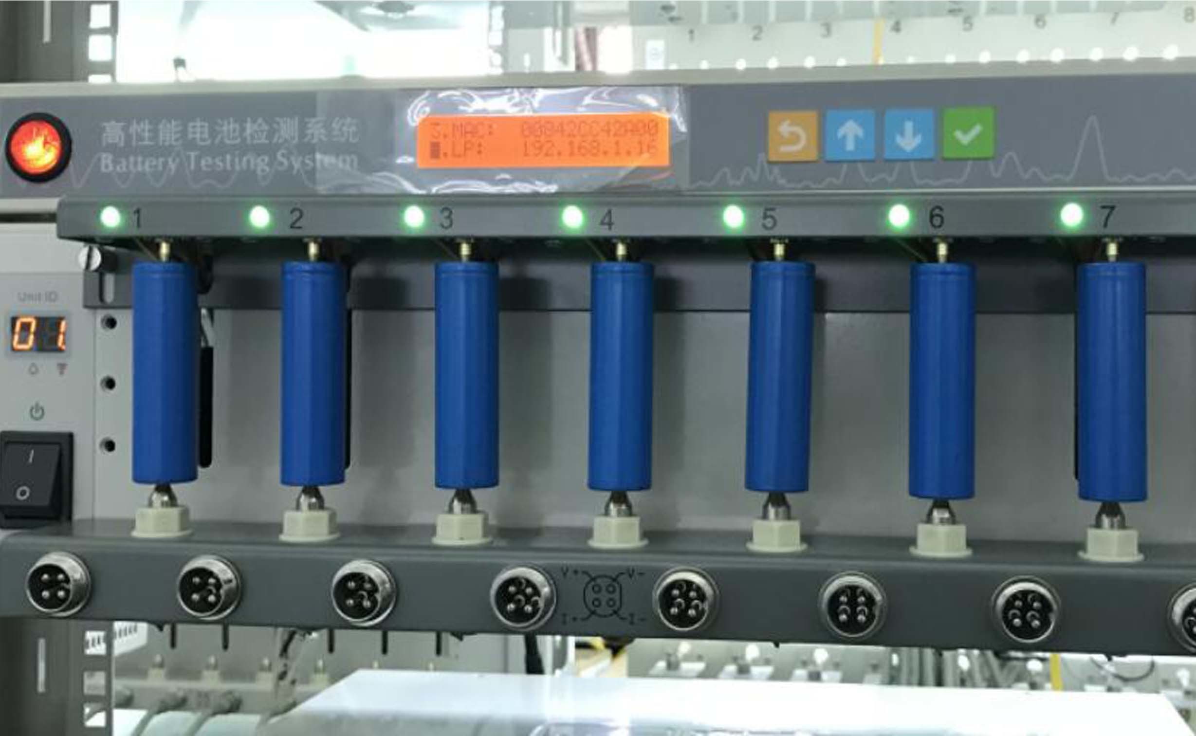 IP20 Triple Range 8 Channel 18650 Battery Cycle Life Tester
