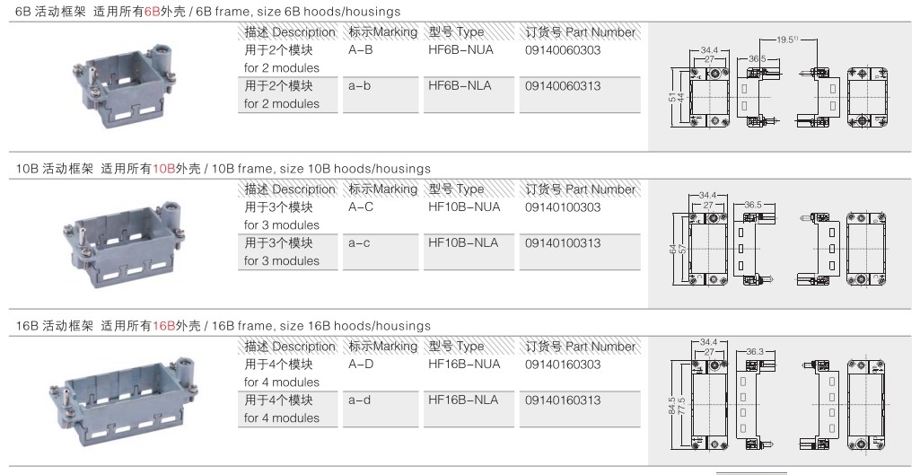 Hinged Frame Modular Connector For Industrial Robots 6B 16B 24B Gas needle