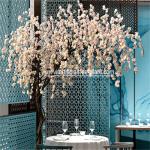 White Flower Artificial Weeping Cherry Blossom Tree Outdoor Party Decoration