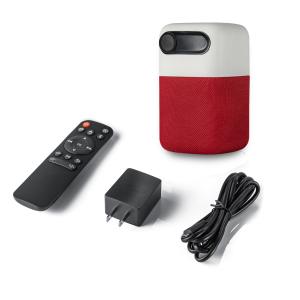 China Android 9.0 Mini Pico Projector 100 ANSI Lumens Orange Pink Gray Red Blue Color factory