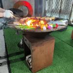 Corten Grill Bbq Charcoal Grill Table Korean Bbq Steel BBQ Grill