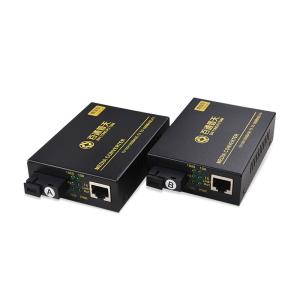 China 10/100/1000m Single Mode Fiber Optic To RJ45 Converter factory