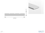 6063 Alloy Led Strip Aluminum Channel Pmma Pc Anodized LED Aluminum Profile